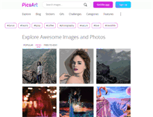 Tablet Screenshot of picsart.com